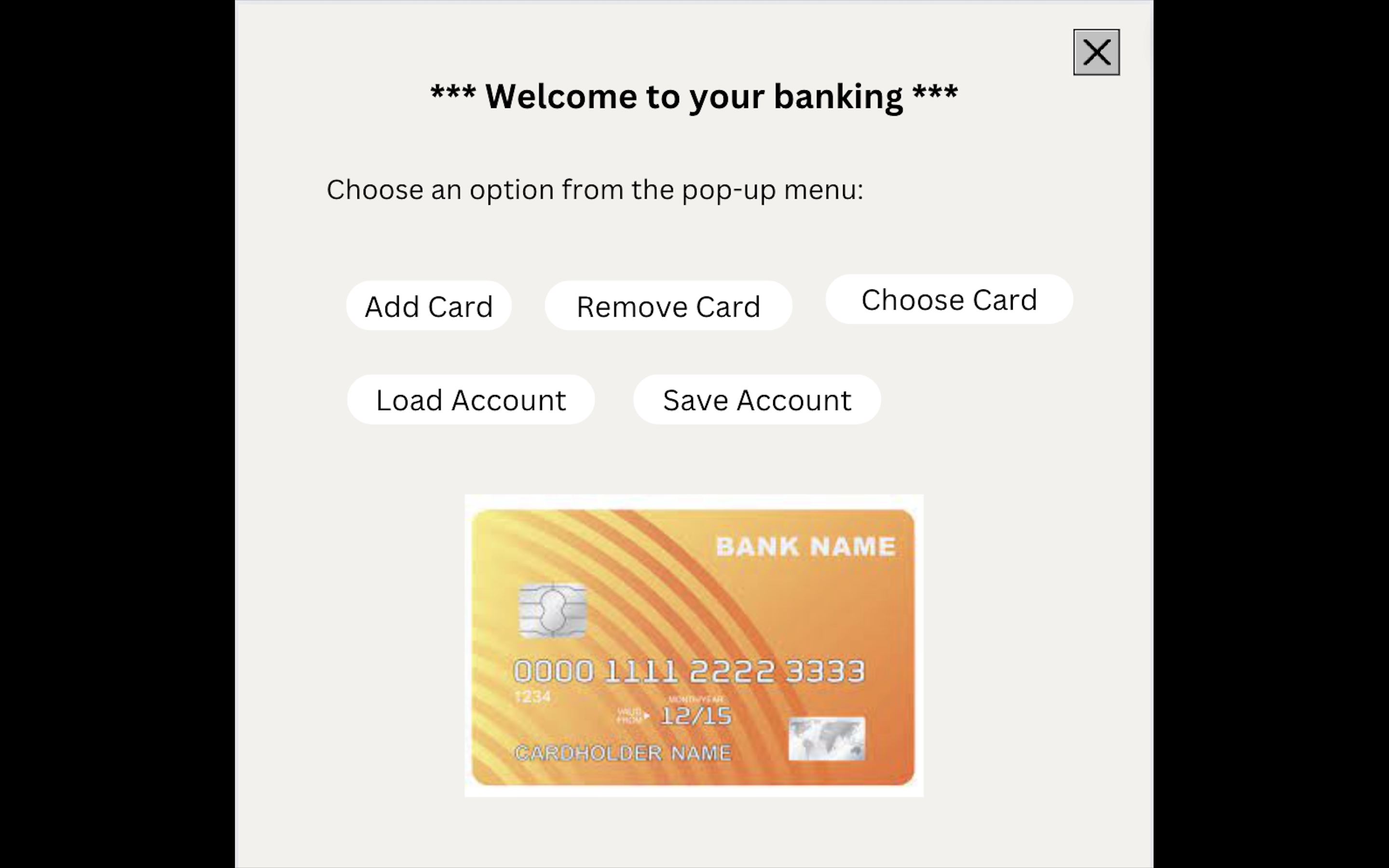 Bank Account Simulation 0